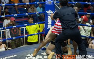 Brad Desir fights at Bangla Stadium in Phuket, Thailand, Friday, May. 10, 2013. (Photo by Mitch Viquez Â©2013)