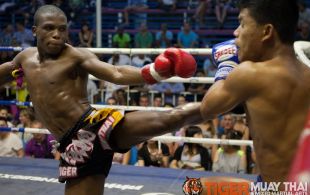 Ncedo Gomboa fights at Bangla Stadium in Phuket, Thailand, Friday, May. 10, 2013. (Photo by Mitch Viquez Â©2013)