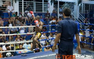 Ncedo Gomboa fights at Bangla Stadium in Phuket, Thailand, Friday, May. 10, 2013. (Photo by Mitch Viquez Â©2013)