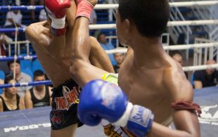 Tiger Muay Thai Taleydam fights at Bangla Stadium in Phuket, Thailand, Sunday, May. 12, 2013. (Photo by Mitch Viquez Â©2013)