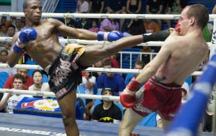 Ncedo Gomboa fights at Bangla Stadium in Phuket, Thailand, Friday, May. 17, 2013. (Photo by Mitch Viquez Â©2013)
