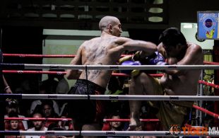 Tiger Muay Thai & MMA Training Camp Guest Fights February 17th, 2014 including Matt Tepaa and David Leduc at Patong Stadium in Phuket, Thailand. Â©SamKearney
