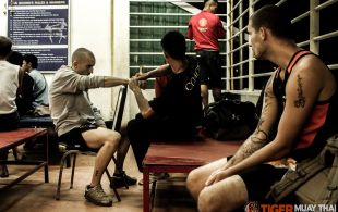 Tiger Muay Thai & MMA Training Camp Guest Fights January 22nd, 2014 including Matt Merria, Dillion Croushorn and Tiger Muay Thai Trainer Phetdam at Bangla Stadium in Phuket, Thailand.