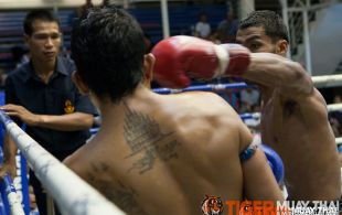 Tiger Muay Thai Polydang fights at Bangla stadium in Phuket, Thailand, Friday, Jul. 19, 2013. (Photo by Mitch Viquez Â©2013)