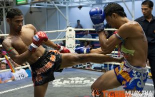 Tiger Muay Thai Polydang fights at Bangla stadium in Phuket, Thailand, Friday, Jul. 19, 2013. (Photo by Mitch Viquez Â©2013)