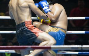Bektas Emirhonoglv fights at Bangla stadium in Phuket, Thailand, Friday, Jul. 5, 2013. (Photo by Mitch Viquez Â©2013)