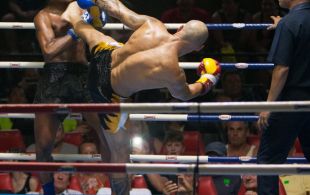 Tiger Muay Thai guest fights at Bangla stadium in Phuket, Thailand, Friday, Jul. 5, 2013. (Photo by Mitch Viquez Â©2013)