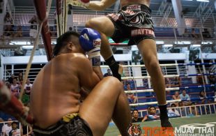 Rhys Osborne fights at Bangla stadium in Phuket, Thailand, Friday, Jun. 21, 2013. (Photo by Mitch Viquez Â©2013)