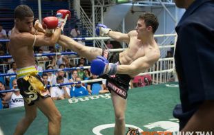 Gareth Friedman fights at Bangla Stadium in Phuket, Thailand, Wednesday, May. 22, 2013. (Photo by Mitch Viquez Â©2013)