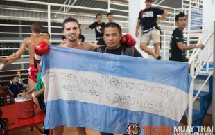 Nicolas Mangiaillang fights at Bangla Stadium in Phuket, Thailand, Friday, May. 3, 2013. (Photo by Mitch Viquez Â©2013)
