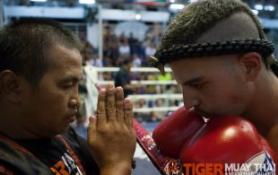 Bruno Mangiaillang fights at Bangla Stadium in Phuket, Thailand, Friday, May. 3, 2013. (Photo by Mitch Viquez Â©2013)