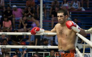 Majid Fallam fights at Bangla Stadium in Phuket, Thailand, Wednesday, May. 8, 2013. (Photo by Mitch Viquez Â©2013)