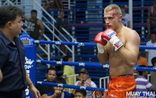 Thorsten Sickesz Koper fights at Bangla Stadium in Phuket, Thailand, Wednesday, May. 8, 2013. (Photo by Mitch Viquez Â©2013)